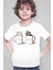 Sütlü Sade Beyaz Kısa Kollu Kız Erkek Çocuk T-Shirt 1