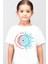 Türkiye Ay Yıldız Beyaz Kısa Kollu Kız Erkek Çocuk T-Shirt 1
