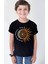 Türkiye Ay Yıldız Siyah Kısa Kollu Kız Erkek Çocuk T-Shirt 1