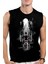 Yalnız Kovboy Siyah Kesik Kol | Kolsuz Erkek T-Shirt | Atlet 1