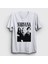 Unisex Beyaz Band Nirvana T-Shirt 1