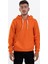 Unisex Turuncu Kapüşonlu Cepli Sweatshirt 2