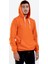 Unisex Turuncu Kapüşonlu Cepli Sweatshirt 3