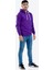 Unisex Mor Kapüşonlu Sweatshirt 1