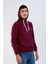Unisex Bordo Kapüşonlu Cepli Sweatshirt 4