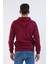 Unisex Bordo Kapüşonlu Cepli Sweatshirt 5