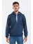 Unisex Lacivert Kapüşonlu Sweatshirt 3