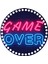Game Over Baskılı 2 Adet Ahşap Makaron Örgü Çanta Plakası 20CM 1