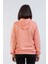 Unisex Pudra Pembe Kapüşonlu Sweatshirt 4
