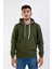 Unisex Haki Kapüşonlu Sweatshirt 1