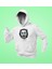 Unisex Beyaz Kapüşonlu Sweatshirt Joker Dijital Baskılı 1