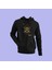 Unisex Siyah Kapüşonlu Sweatshirt Arslan Dijital Baskılı 1