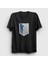 Unisex Siyah Scout Anime Attack On Titan T-Shirt 1
