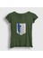 Kadın Haki Scout Anime Attack On Titan T-Shirt 1