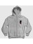 Unisex Gri Wall Anime Attack On Titan Fermuarlı Kapüşonlu Sweatshirt 1