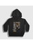 Unisex Çocuk Siyah Eren Fan Anime Attack On Titan Kapüşonlu Sweatshirt 1