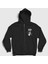 Unisex Siyah Byakuya Anime Bleach Fermuarlı Kapüşonlu Sweatshirt 1