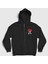 Unisex Siyah Kenpachi V3 Anime Bleach Fermuarlı Kapüşonlu Sweatshirt 1