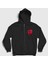 Unisex Siyah Las Noches Anime Bleach Fermuarlı Kapüşonlu Sweatshirt 1