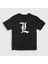 Unisex Çocuk Siyah Logo L Anime Death Note T-Shirt 1