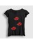 Kadın Siyah Akatsuki Anime Naruto T-Shirt 1