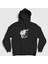 Unisex Siyah Kakashi Anime Naruto Kapüşonlu Sweatshirt 1