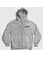 Unisex Gri Anime One Piece Fermuarlı Kapüşonlu Sweatshirt 1
