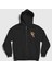 Unisex Siyah Flag Anime One Piece Fermuarlı Kapüşonlu Sweatshirt 1