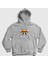 Unisex Gri Logo Anime One Piece Kapüşonlu Sweatshirt 1