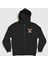 Unisex Siyah Logo Anime One Piece Fermuarlı Kapüşonlu Sweatshirt 1
