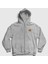 Unisex Gri Logo Anime One Piece Fermuarlı Kapüşonlu Sweatshirt 1