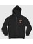 Unisex Siyah Luffy Anime One Piece Fermuarlı Kapüşonlu Sweatshirt 1