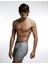 3 Adet Gri Elastan Spor Boxer Şort Külot 880 1