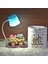 Best Friends Baykuş Işıklı Biblo Masa Gece Lambası Baykuş Seramik Küllük Set 1