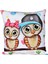 Best Friends Baykuş Tasarımlı Puf Yastık Best Friends Baykuş Kalemlik Set 3