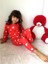 Kız Çocuk Kalp Figürlü Kırmızı Pijama Takımı 5