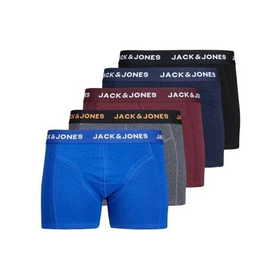 Jack & Jones Jack & Jones Erkek Renkli Trunks Boxer 5'li 12167028