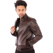 Derimont Deri Cirino Kahverengi Erkek Ceket