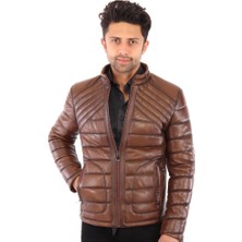 Derimont Deri Aleron Kahverengi Erkek Ceket