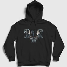 Presmono Unisex Siyah Legion Dimmu Borgir Kapüşonlu Sweatshirt
