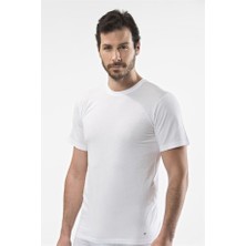 Cacharel 1103 O Yaka Erkek Fanila  - Beyaz