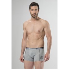 Cacharel 1323 Ikili Boxer - Siyah/Gri Melanj