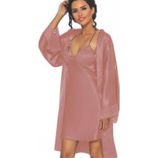 Pierre Cardin 4250 Gecelik Sabahlık Takım - Pudra