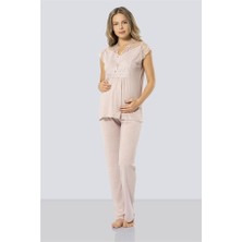 Türen 3294 Lohusa Pijama Takımı  - Pudra