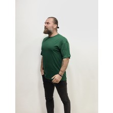 Amor Man Bol Kesim Oversize Dirsek Kol Yeni Sezon Basic Erkek Vual Tşört