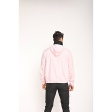 The Wolves Snood Yaka Toz Pembesi Kapüşonlu Erkek Sweatshirt