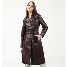 Dericlub YB-2099 Deri Kadın Trençkot