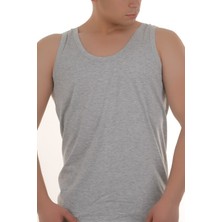 Şahinler ME005 Gri Erkek 4 Adet Penye Atlet