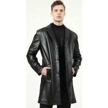Dericlub E-2031    Deri Erkek Trençkot