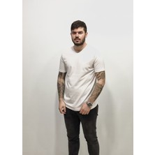 Amor Man Erkek Büyük Beden Slim Fit Dar Kesim Pamuk Vual Tişört